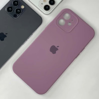 Чехол Silicone Case Full Camera для iPhone 12 Blueberry